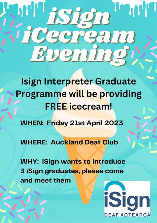 isign free ice cream event