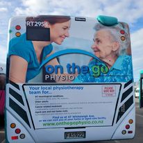 on the go physio bus ad