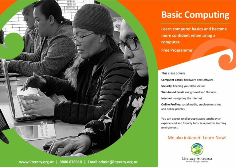 Literacy Aotearoa Basic Computing