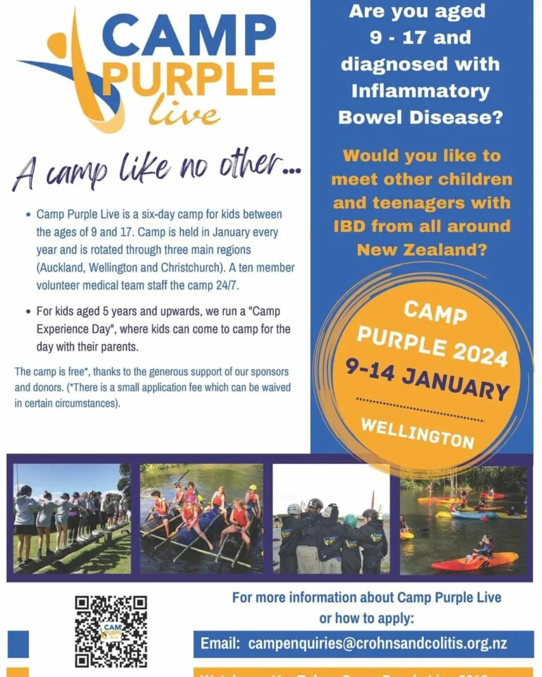 Crohns and Colitis Camp Purple