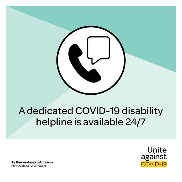 Healthline Covid-19 disability hotline